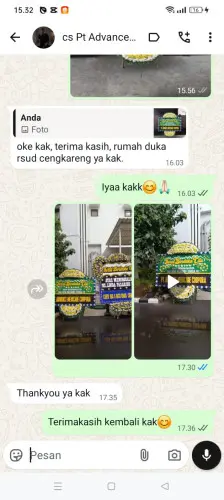 Testimonial Papan Bunga Pernikahan cigandeng