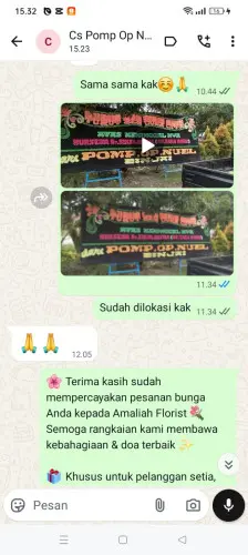 Testimonial Papan Bunga cigandeng