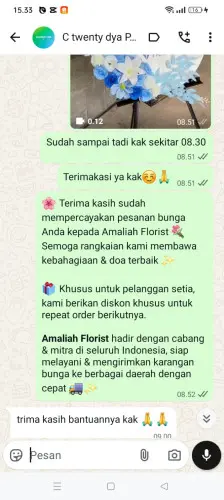 Testimonial Standing Flower cigandeng