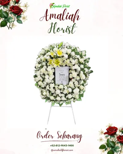 Krans Bunga Duka Cita cigandeng